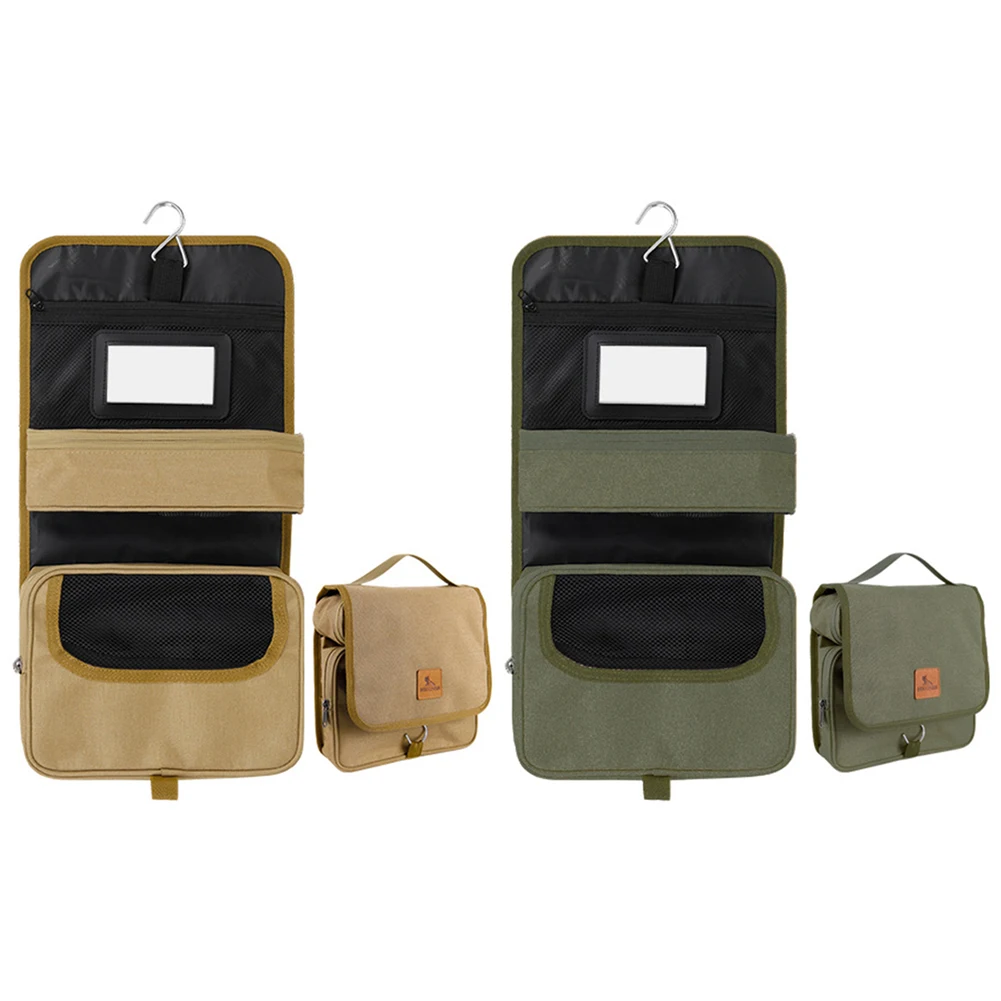 

Сумка из ткани Оксфорд для туалетных принадлежностей, Портативная Складная Сумка Для Хранения Туалетных принадлежностей, S-образный крючок...