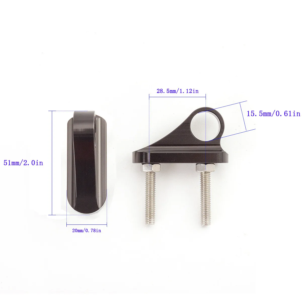 Крепление для мотоциклетного спортивного бокового зеркала заднего вида