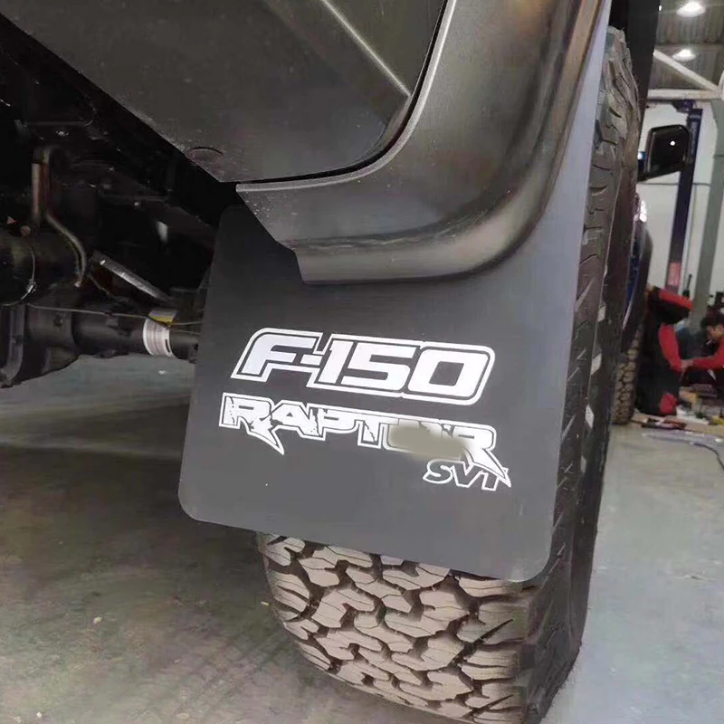 Фото Черное автомобильное брызговик для Ford F150 SVT RAPTO уменьшает пыленепроницаемость, грязь шины 4x4, аксессуары для бездорожья №2