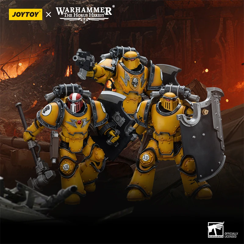InStock JOYTOY Warhammer 40K Imperial Fists Legion MkIII Breacher Squad 1:18 Фигурки Игровые модели Меха Коллекция