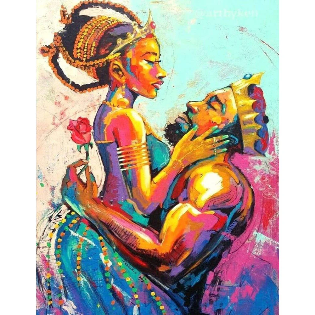 

5d DIY Love King And Queen Diamond Painting Full Square/Round Drill Embroidery Cross Stitch Mosaic Home Decor Sticker Gift
