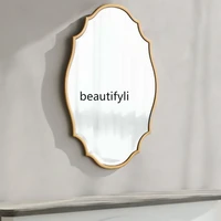 lbx retro dresser cosmetic mirror light luxury american wall hanging decorative mirror french bathroom mirror