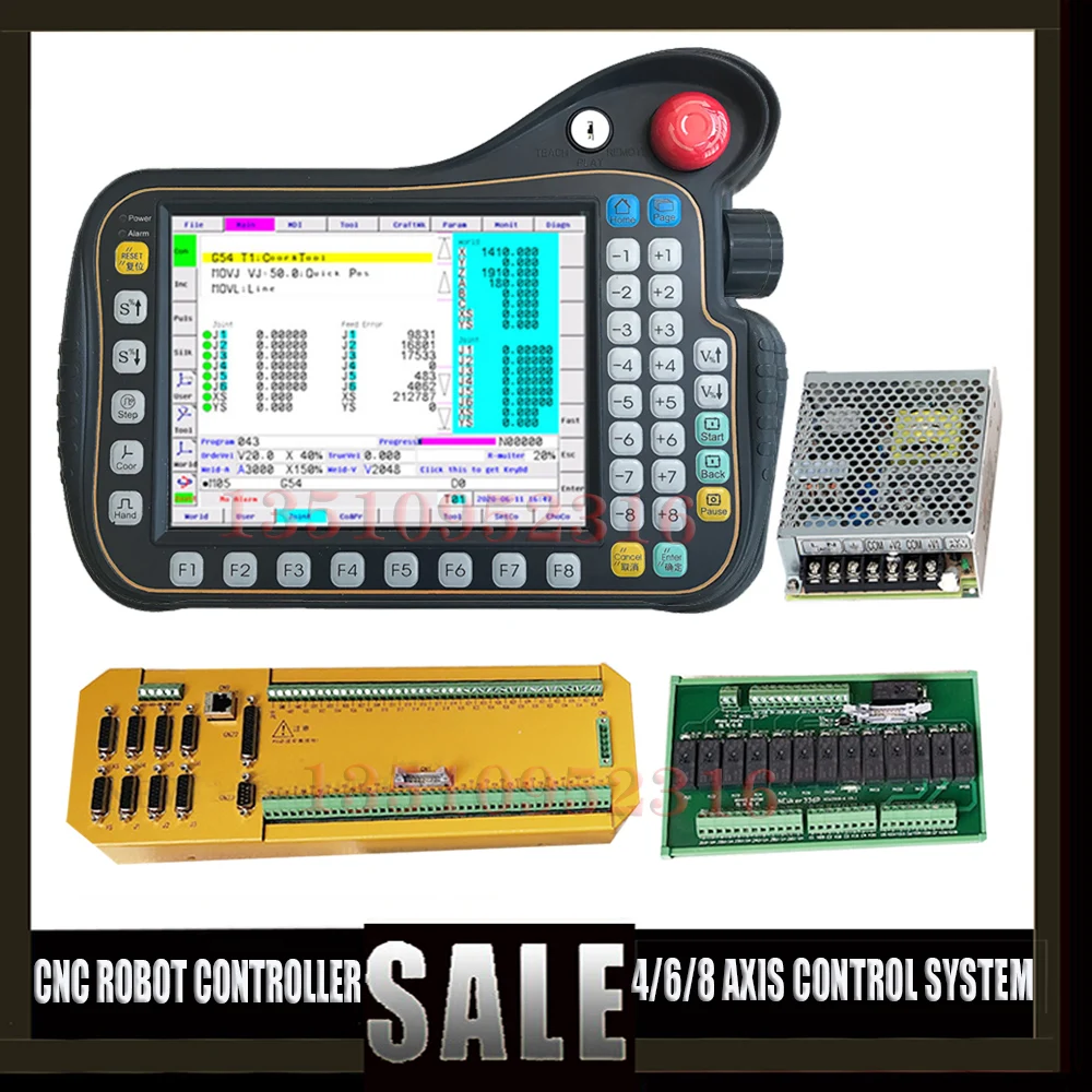 Система манипулятора нового поколения 4/6/8-осевая система управления роботом для