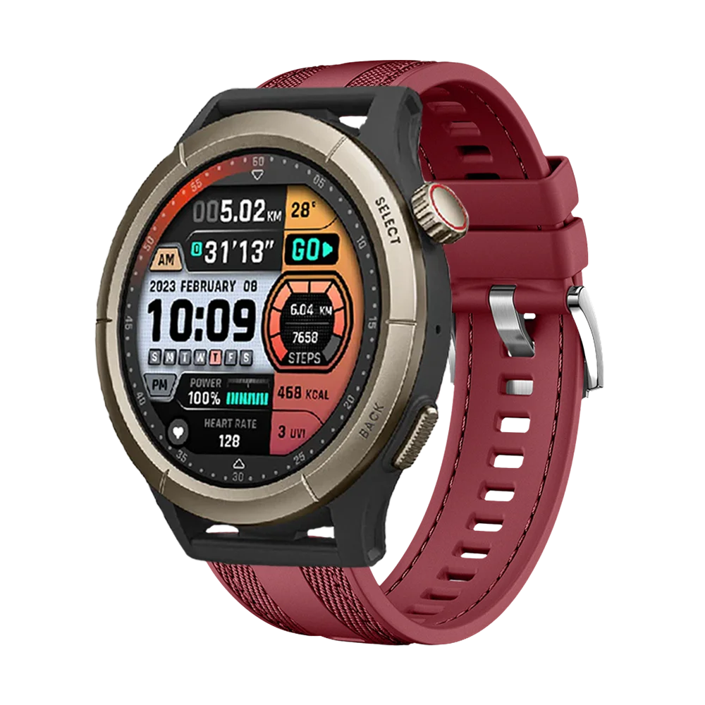 Фото Браслет для Amazfit Watch Balance/BIP 5 46 мм Cheetah Pro 47 мм, мягкий дышащий мужской и женский классический ремешок с пряжкой для Amazfit 22 мм №2