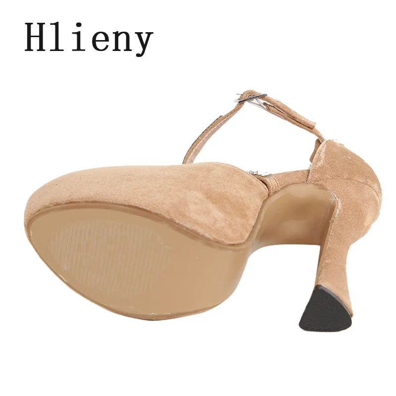 Женские брендовые туфли-лодочки Hlieny на высоком каблуке с ремешком щиколотке и