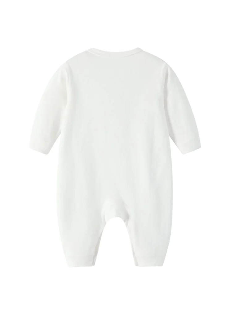 Комбинезон с милым медведем одежда для новорожденных хлопковый мягкий нагрудник