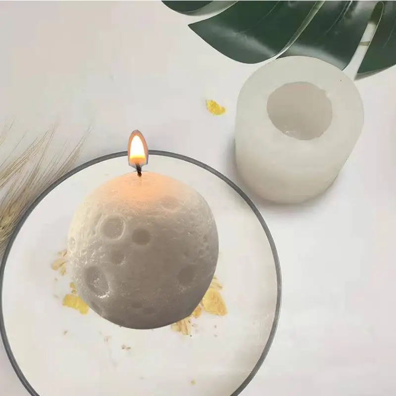 Форма силиконовая в форме свечи Луны для украшения рабочего стола ручной работы