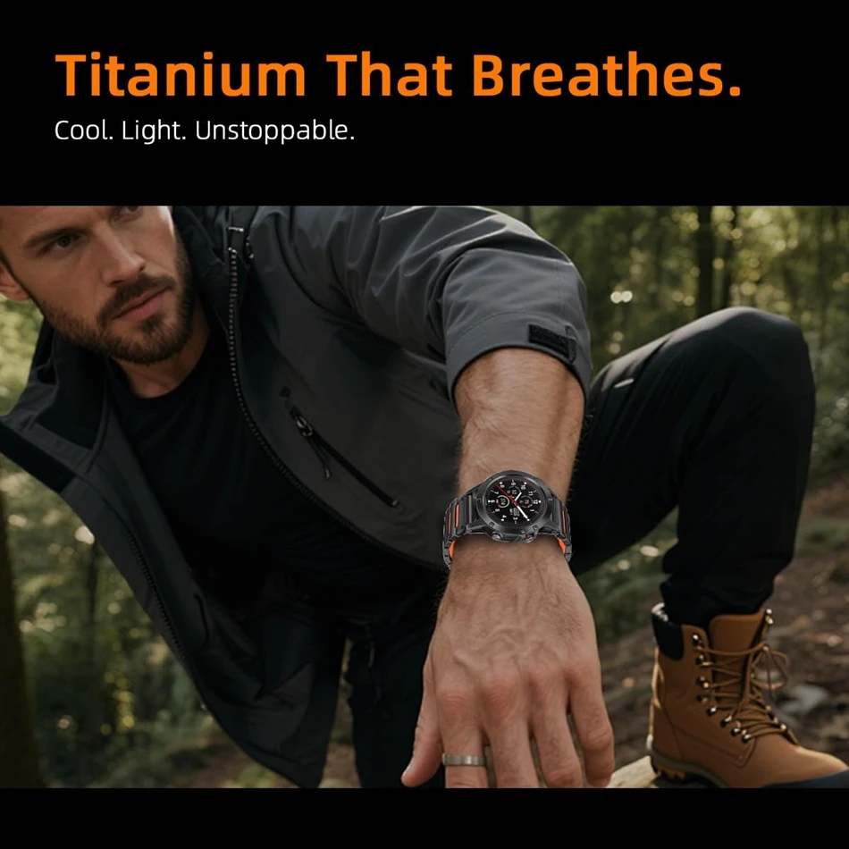 Титановый ремешок для часов Garmin Fenix Tactix 8 7 6 5 X Pro Plus Epix Gen 2 3 Forerunner 955 970, силиконовый магнитный ремешок для мужчин и женщин (art.: 3920dcf582003) - 3920dcf582003