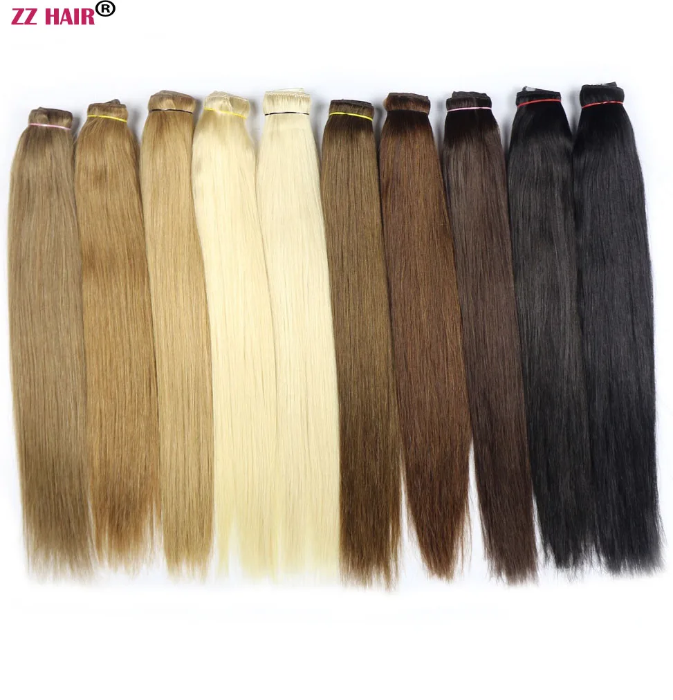 ZZHAIR 100% бразильские человеческие волосы для улучшения 16-24 дюймов прямые качество