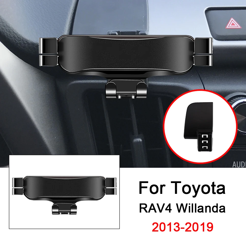 

2013-2022 For Toyota RAV4 Willanda Rongfang Car Mobile Phone Holder Air Vent Mounts Stand GPS Gravity Navigation Bracket