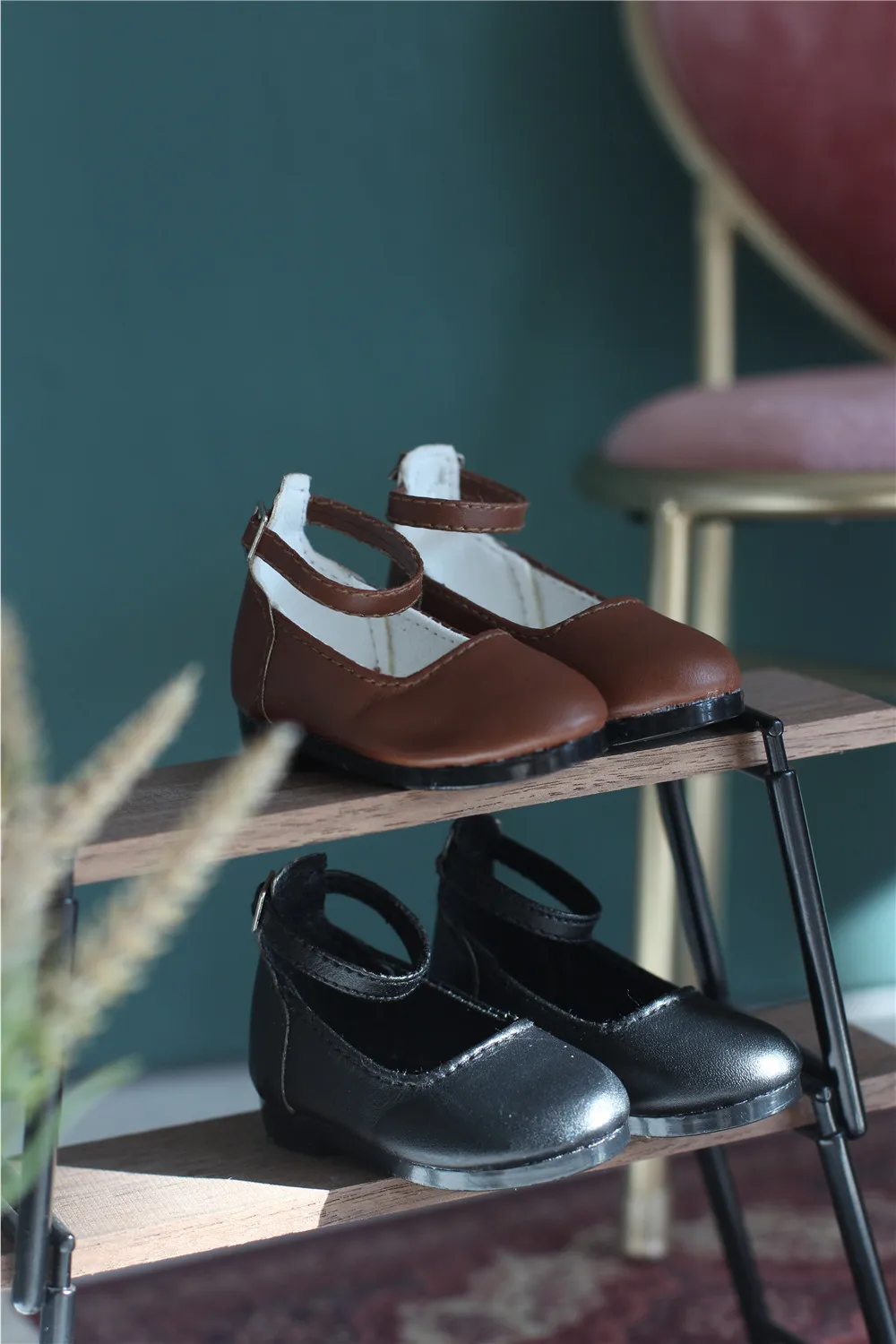 

BJD. Mmd4 baby accessories shoes round heads small leather shoes versatile baby shoes