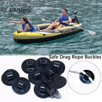 4812pcs rowing boats safe drag rope buckle hook button of inflatable boat fishing kayak boat accessory plastic spare part