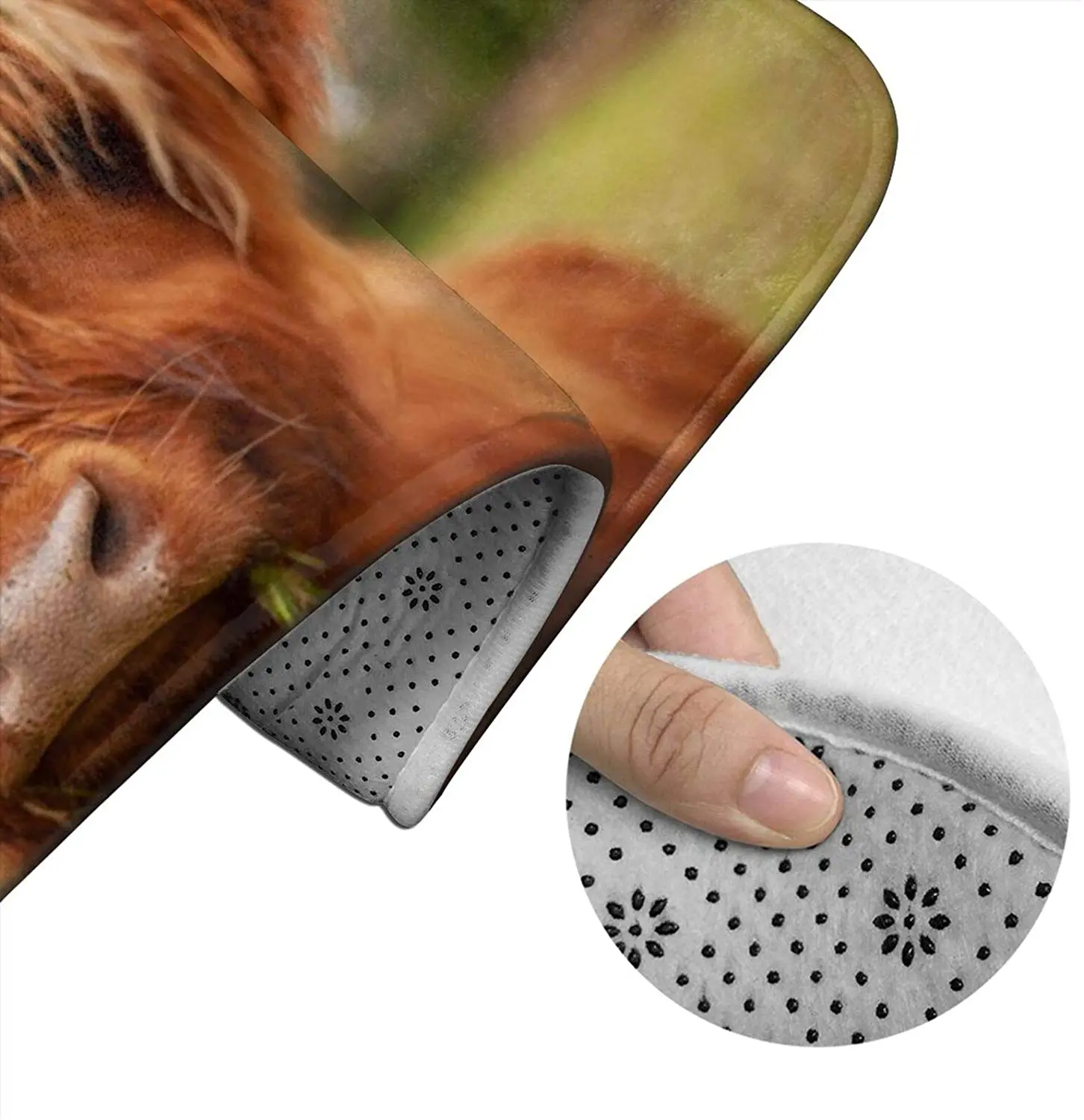 

Highland Cow Scotland Bathroom Mat Sets 3 Piece Set Rugs Memory Foam Mat Set Toilet Seat Cover Bath Mat Lid cover