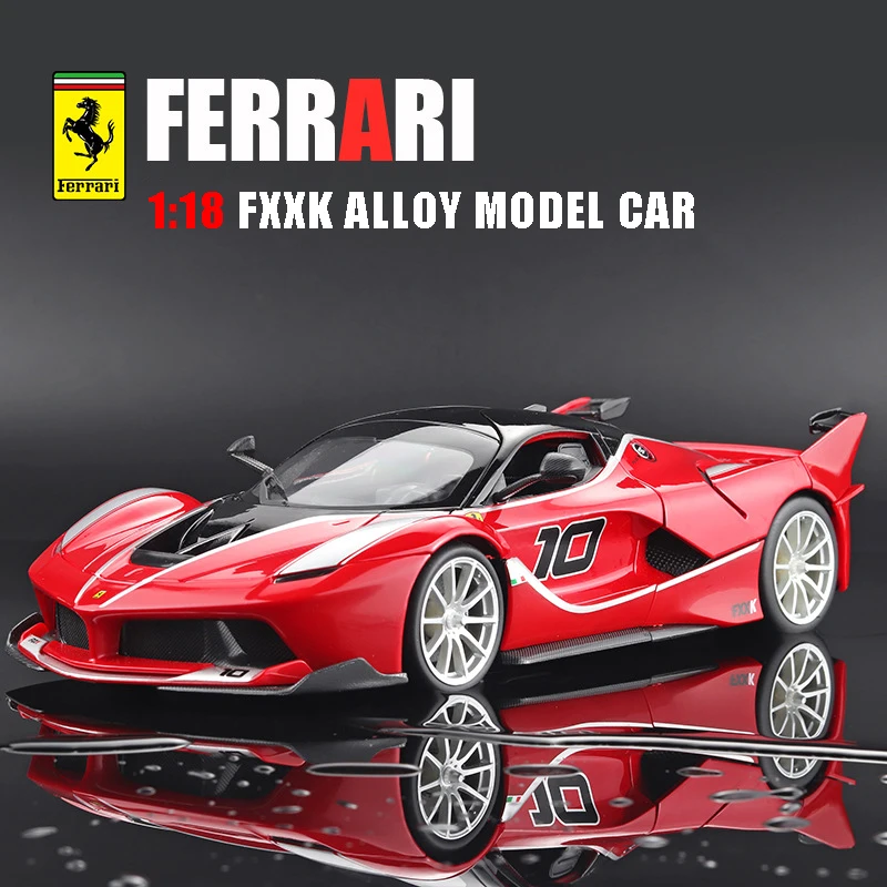 

Burago 1/18 Scale Ferrari FXXK Metal Sports Car Simulation Alloy Model Car Modified Diecast Toy Car Collection For Children Gift