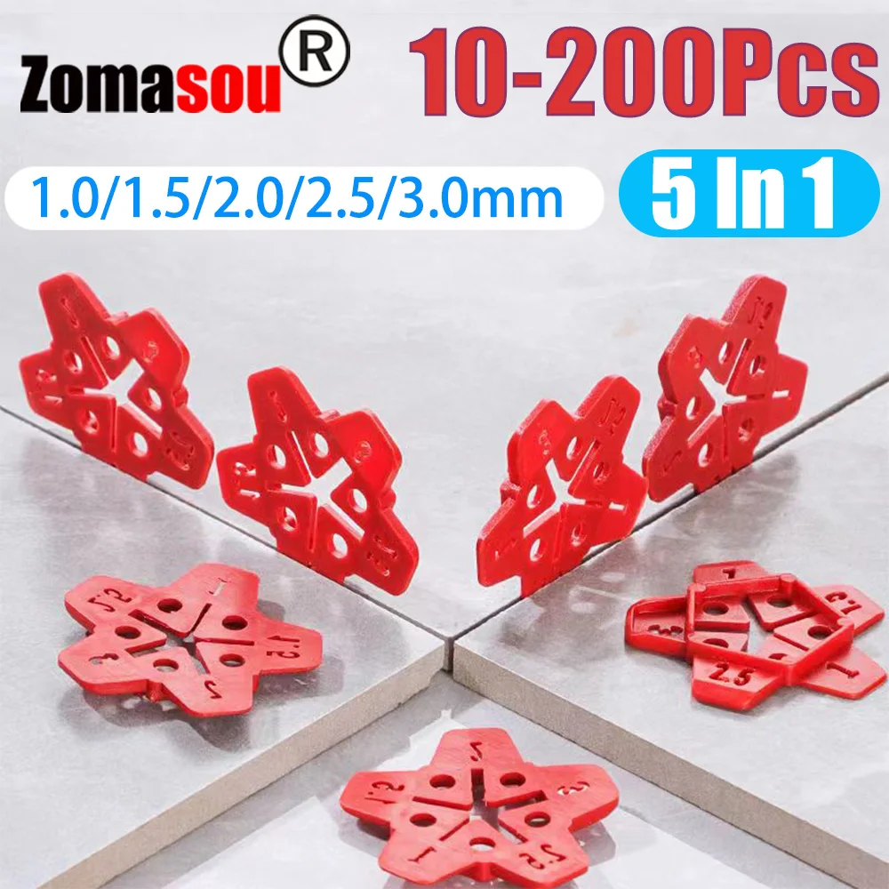 

10-200 шт. 5 в 1, клипсы для выравнивания плитки