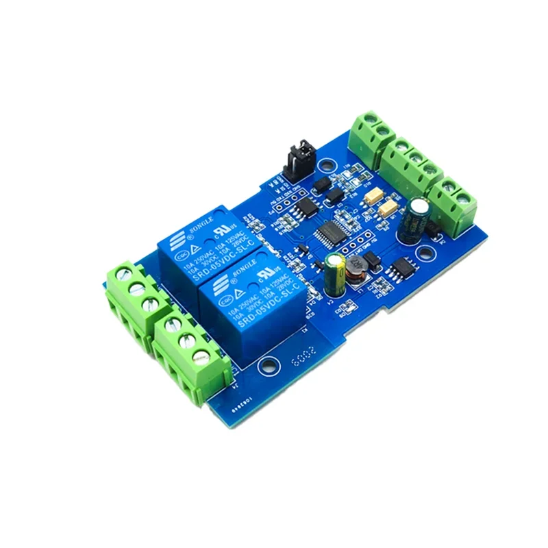 Modbus RTU 7-24 В анти-обратный релейный модуль RS485/TTL 2-канальный переключатель 485 вход