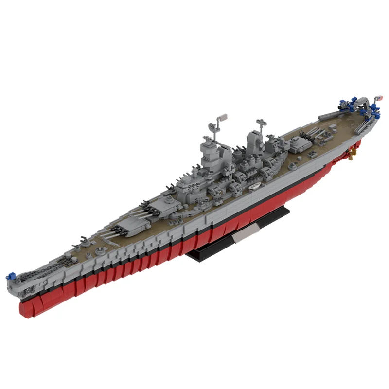 Фото 3306 деталей MOC: Конструктор-модель линкора класса Iowa USS Missouri BB, архитектурная модель, подарок на Рождество, день рождения, для детей, сделай сам №3