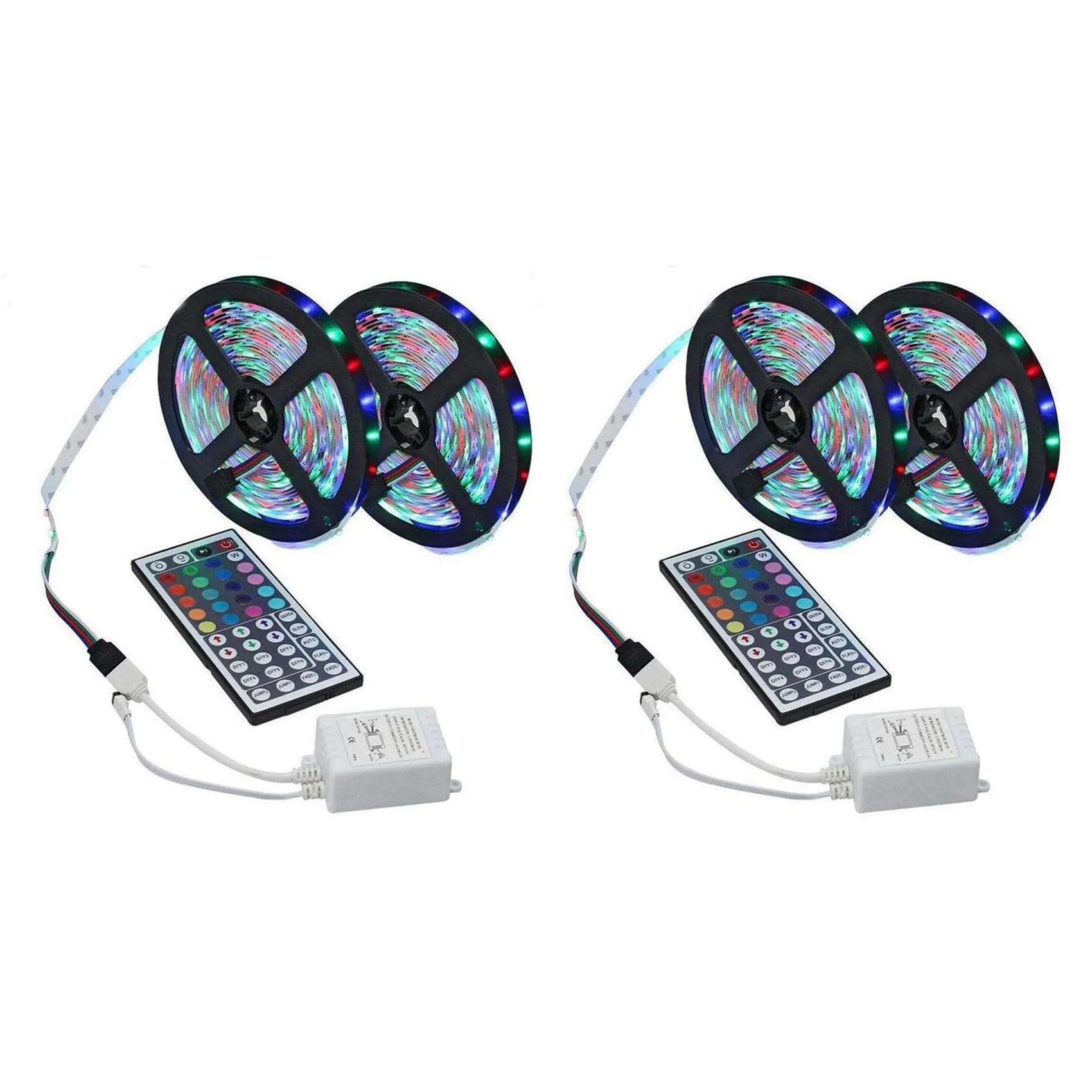 

4x10 м Φ Strip RGB 3528 600 Φ Гибкая фотолента с пультом дистанционного управления с 44 кнопками + контроллер для спальни