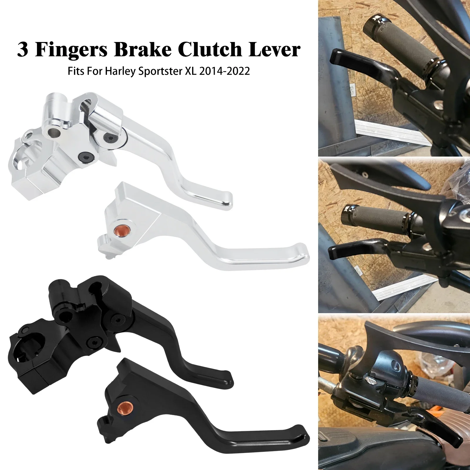 Мотоциклетные короткие рычаги тормозной муфты 1 дюйм 25 мм руля для Harley Sportster XL 883