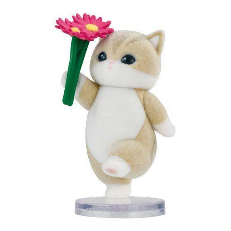 Фото Коллекционная фигурка кошки Mofusand Narabundesu (серия 3) из серии Gashapon, флокированная, высотой около 4,5 см, настольное украшение для взрослых коллекционеров №3