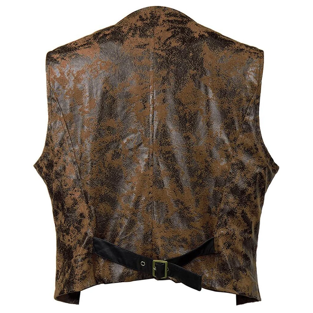 Лидер продаж новый ретро-жилет в стиле панк байкерский однобортный облегающий