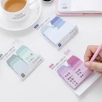 korean creative message memo pads index gradient color office label paper kawaii sticky notes school supplies notepad stationery