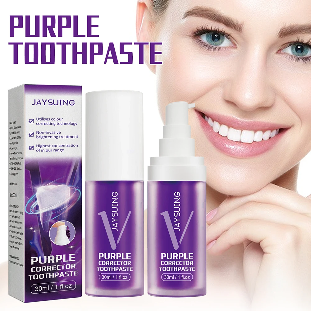 

Teeth Whitening Toothpaste 30ml Whitening Toothpaste Non-invasive Brightening Stains Removal Teeth Care Cleaning Products