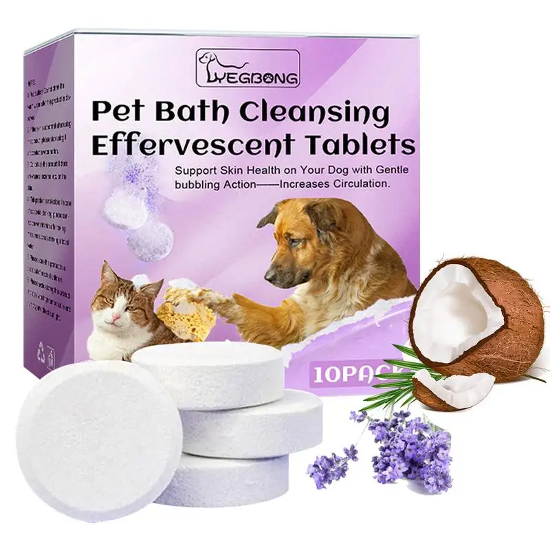 

Pet Bath Tablets Safe Dog Shampoo For Dry Skin And Cleansing Dog Bath Soap Environment-Friendly Pet Odour Eliminator For Smelly