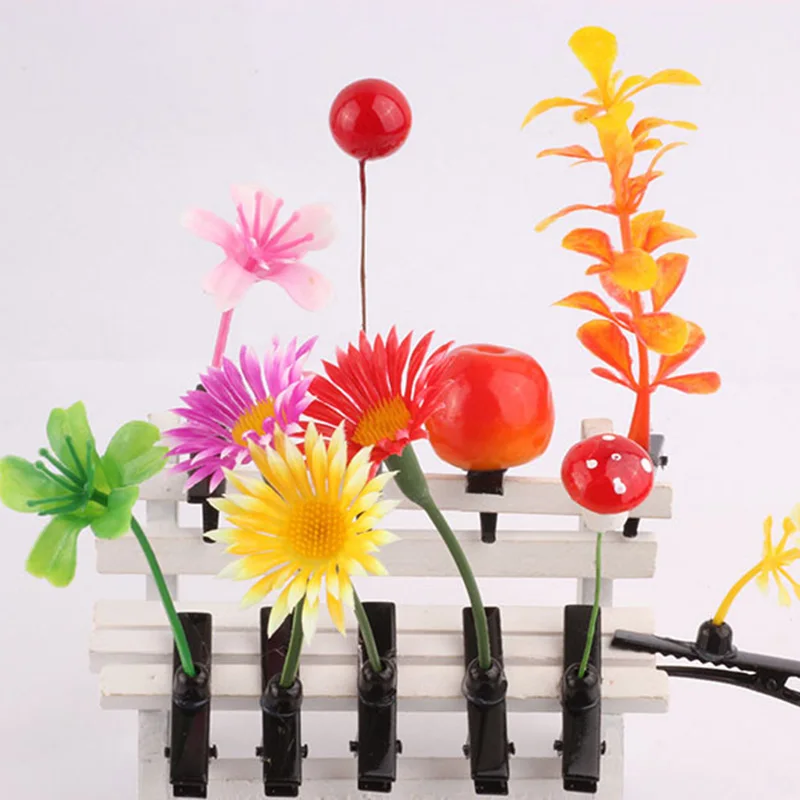 

1PC Funny Show Bean Sprout Bobby Hairpin Flower Plant Hair Clips For Kids Girls Women Hair Styling Tool