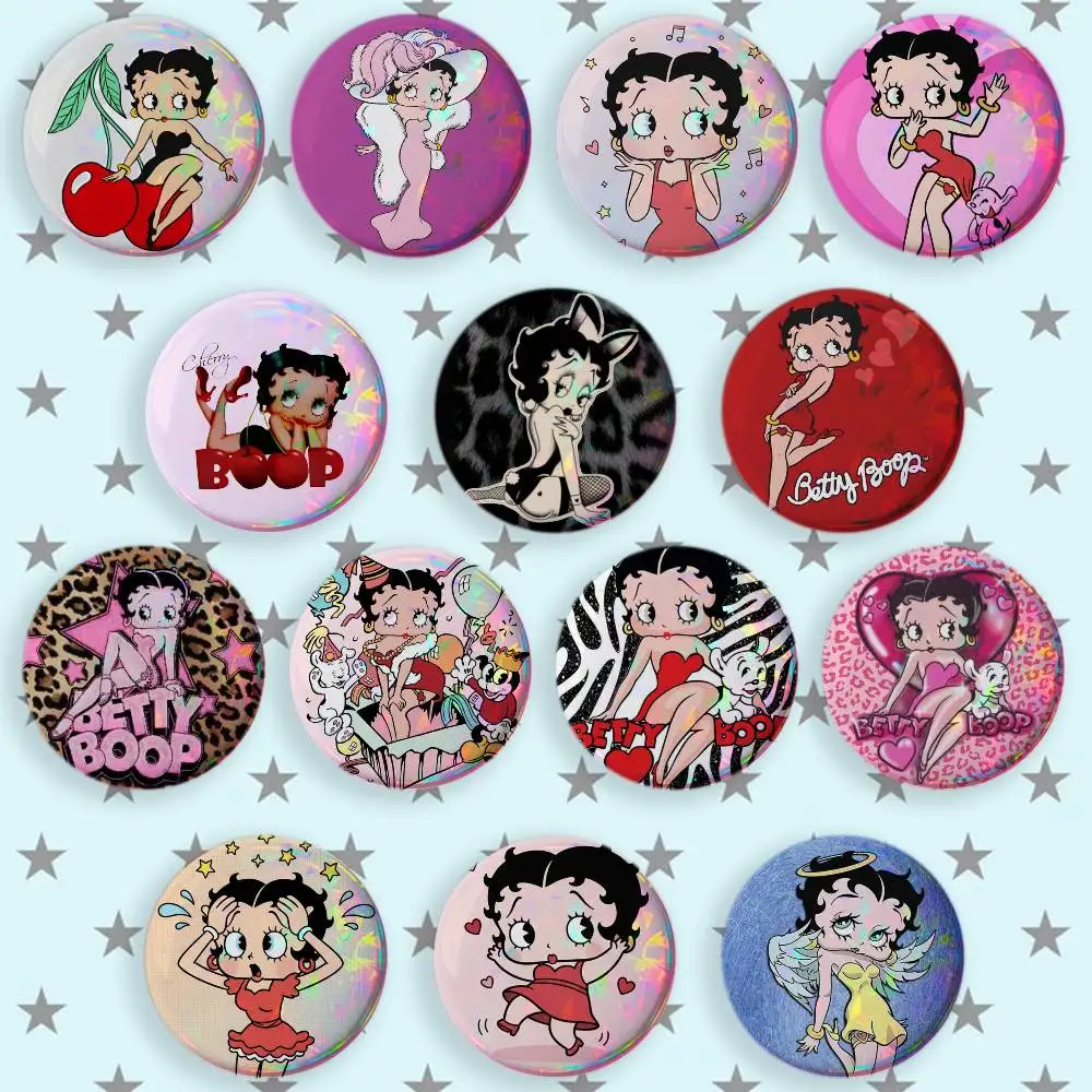 Фото Брошь B-Betty Cute B-Boop, мультяшные значки-пинсы, аксессуары для рюкзаков и шляп, подарок для друга. №1