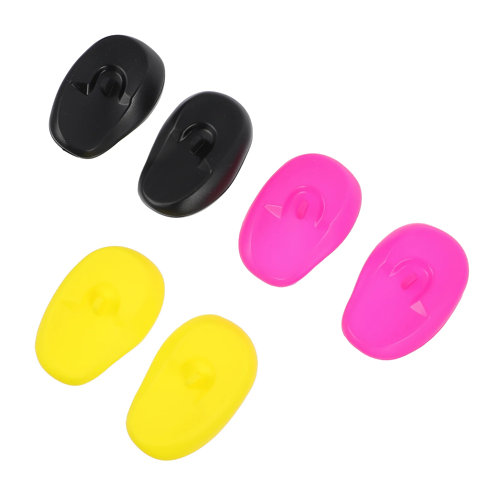 6 Pcs Earmuffs Eraser Shield Hair Dyeing Caps Supplies Protectors Baking Oil Plastic Covers