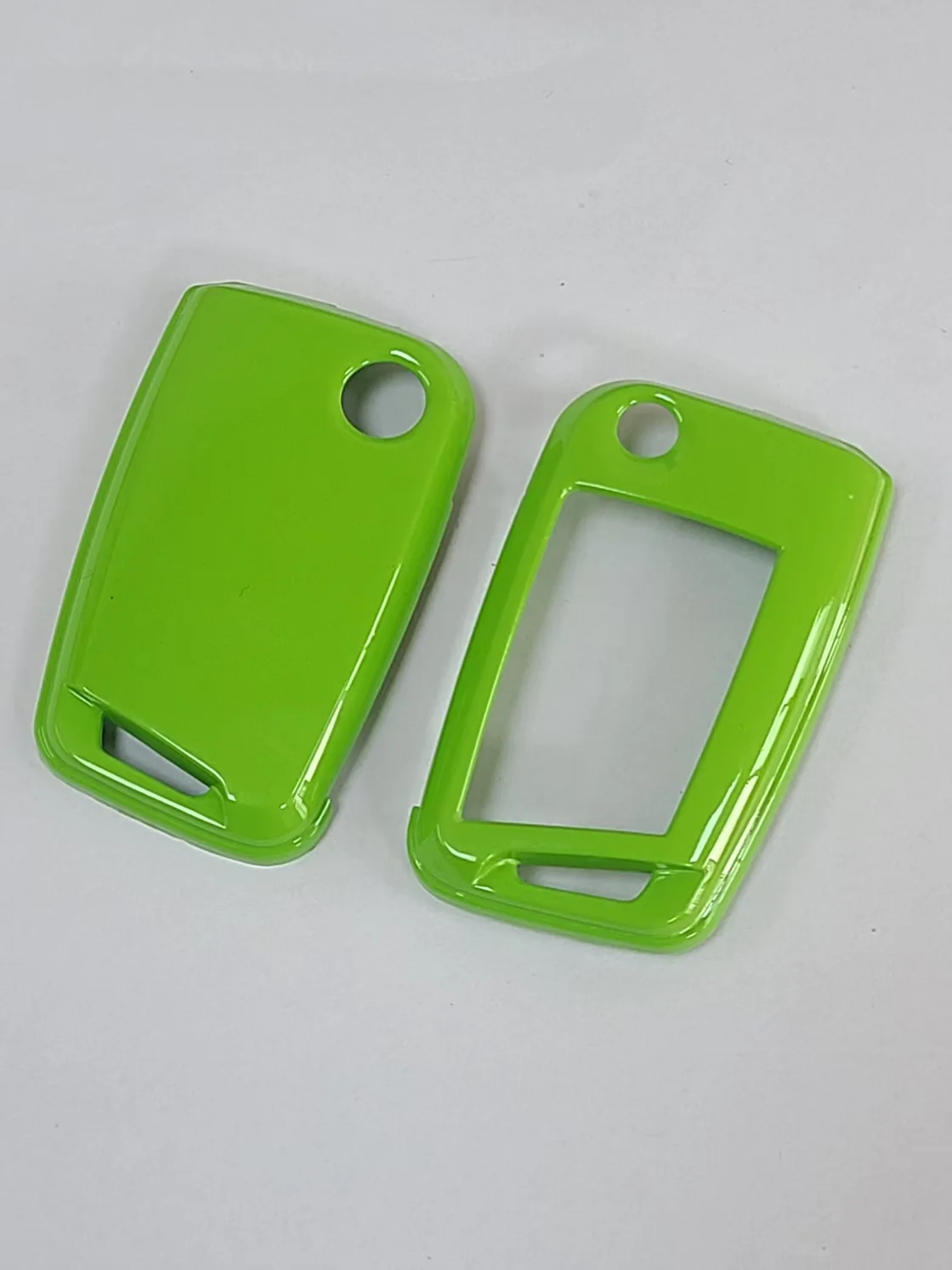 Глянцевый зеленый цвет жесткий пластиковый брелок без ключа защитный чехол для