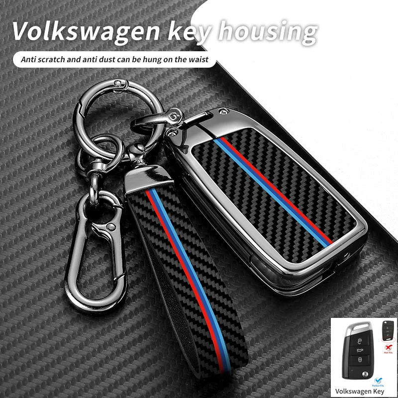 

Car Key Case Cover Shell for Volkswagen VW Polo Golf 7 MK7 Tiguan Passat Fit to Skoda Octavia Kodiaq Karoq For Seat Ateca Leon