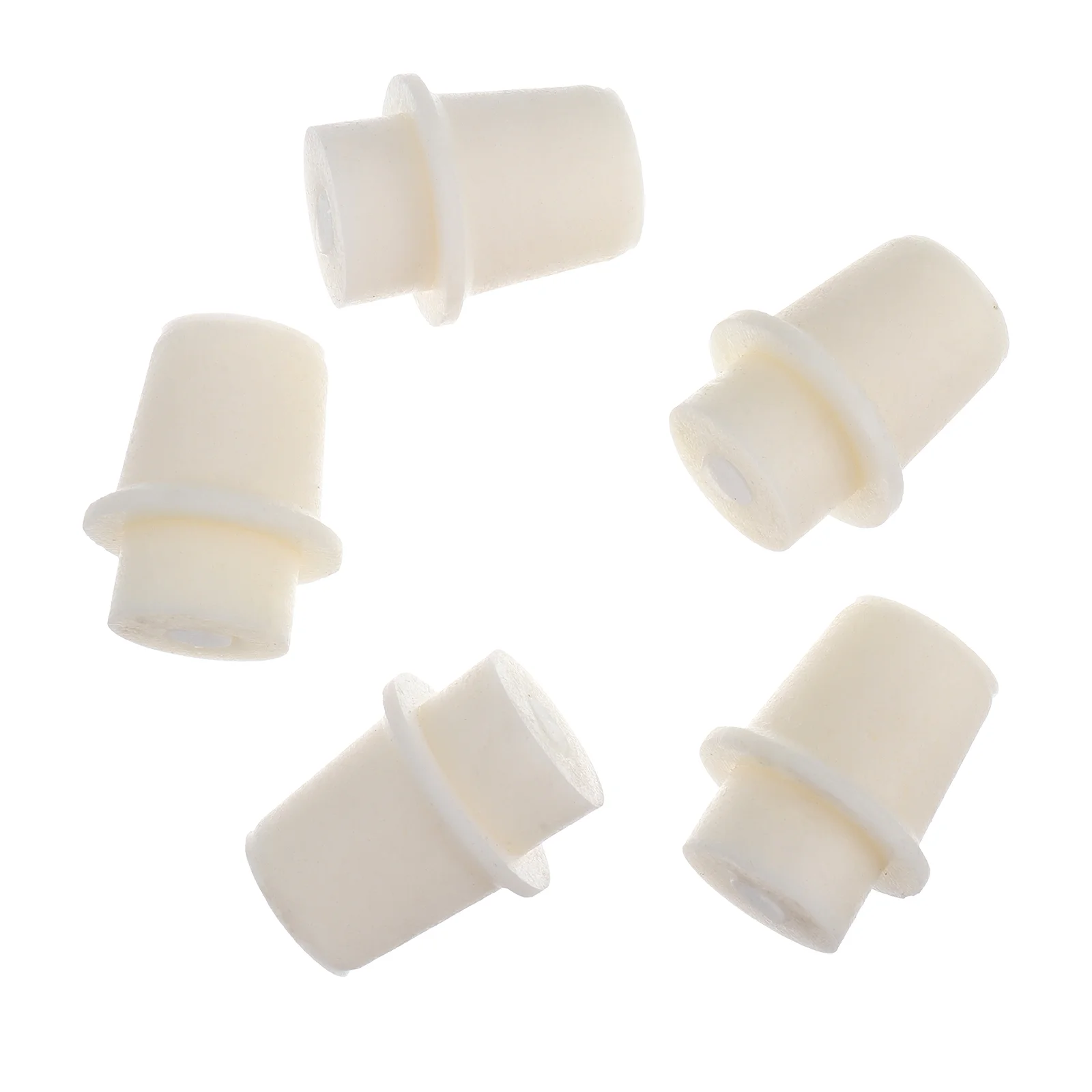 

Plug Siliconerubber Stopper Tapered White Tube Bottle Flask Sealing Stoppers Silicon Seal Set Test Plugs Caps Drilled Round