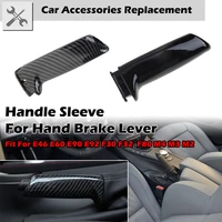 parking brake handle sleeve hand brake lever cover shell replacement fit for e46 e60 e90 e92 f30 f32 f80 m4 3 2 car accessories