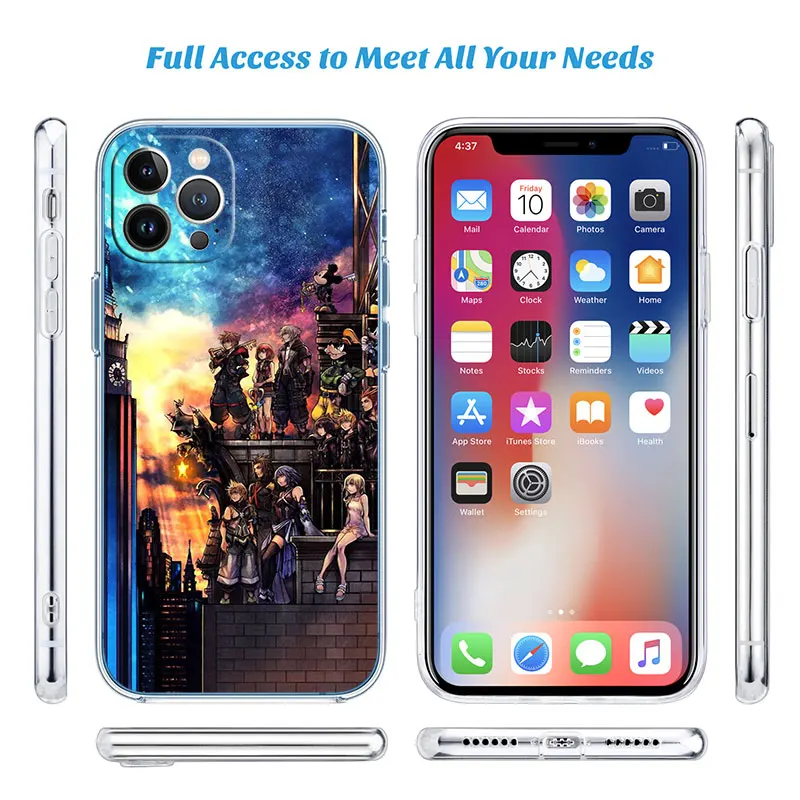 Прозрачный чехол для телефона Kingdom Hearts для Samsung Galaxy A04 A04S A14 A23 A34 A54 M23 M33 M52 M53 (art.: 3920d873b577f) - 3920d873b577f