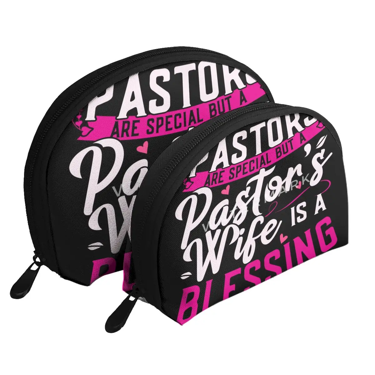 

Wife Of Pastor Are Blessed Portable Bags Clutch Pouch PortableIdeal For TravelCompartmentalised