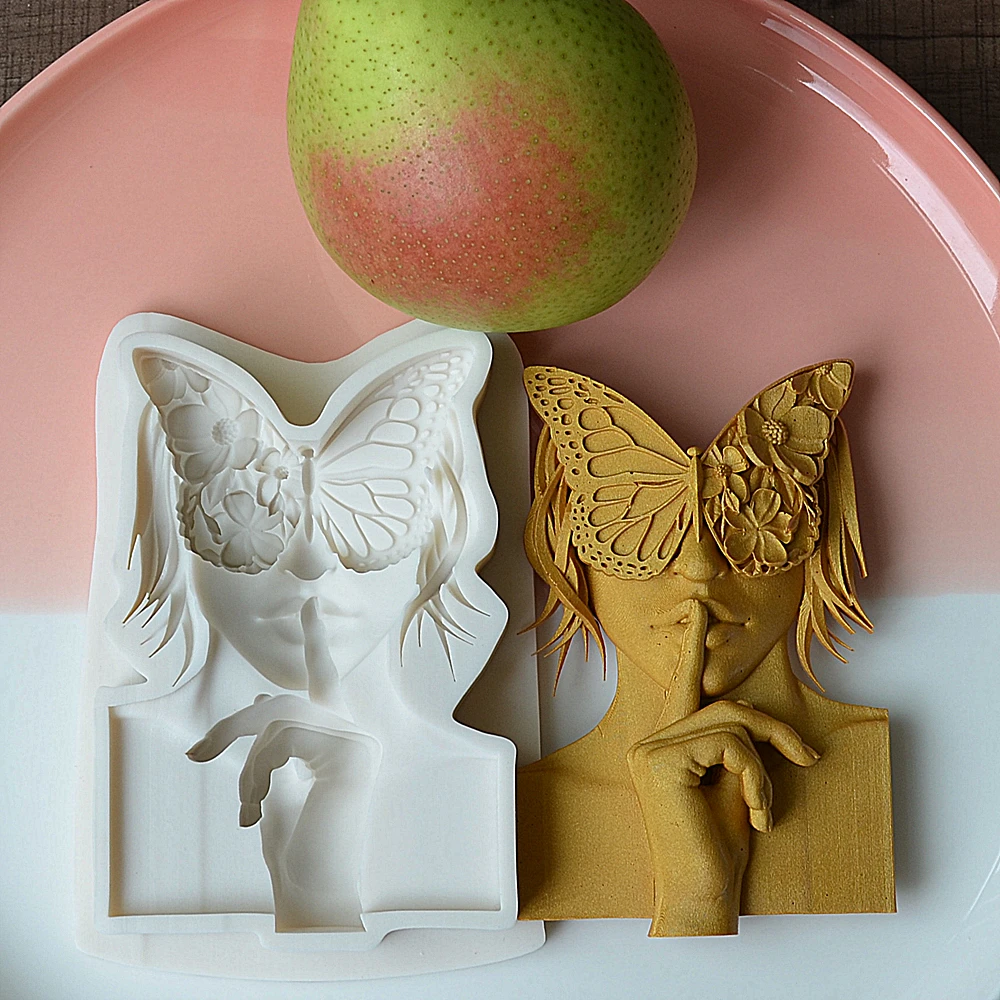 3D маска-бабочка Мужская силиконовая форма свадебный торт конфеты инструмент для