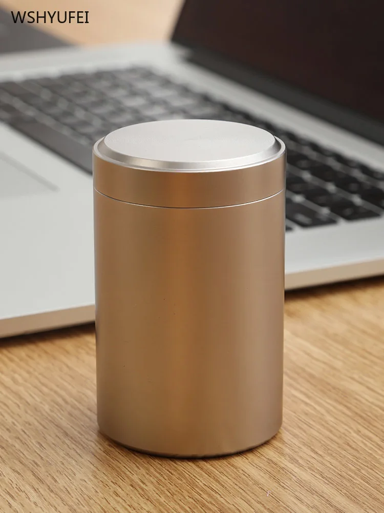 Metal travel portable tea seal stainless steel storage bottl
