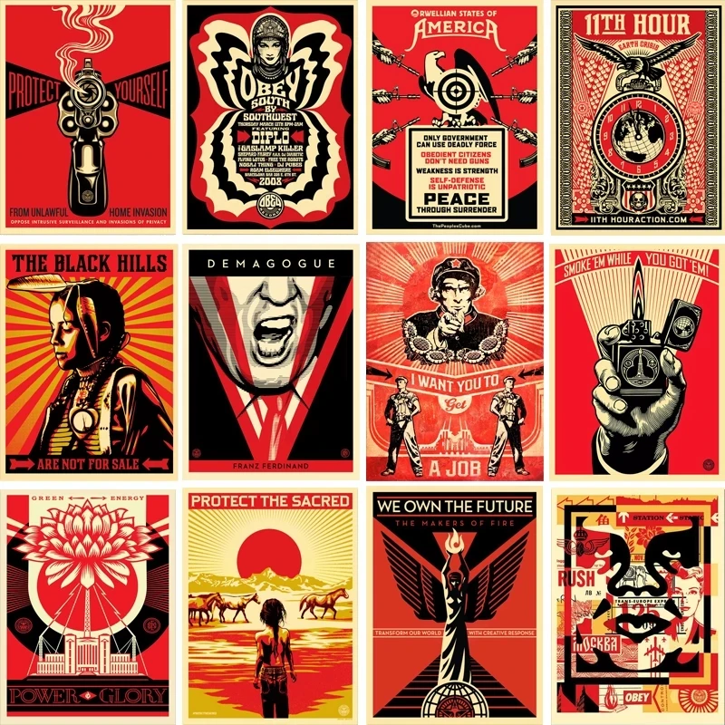 

Абстрактная картина Shepard Fairey, уличное искусство, Настенная картина, алмазная живопись 5D, Алмазная мозаика «сделай сам», Набор для вышивки кр...
