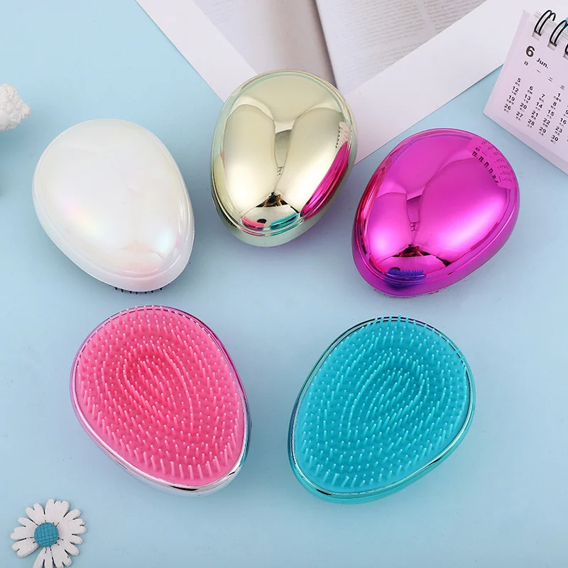 

Magic Egg Hair Comb Anti Static Massage Hair Brush Rainbow Detangle Shower Massage Hairbrush Combs Salon Hair Styling Tool