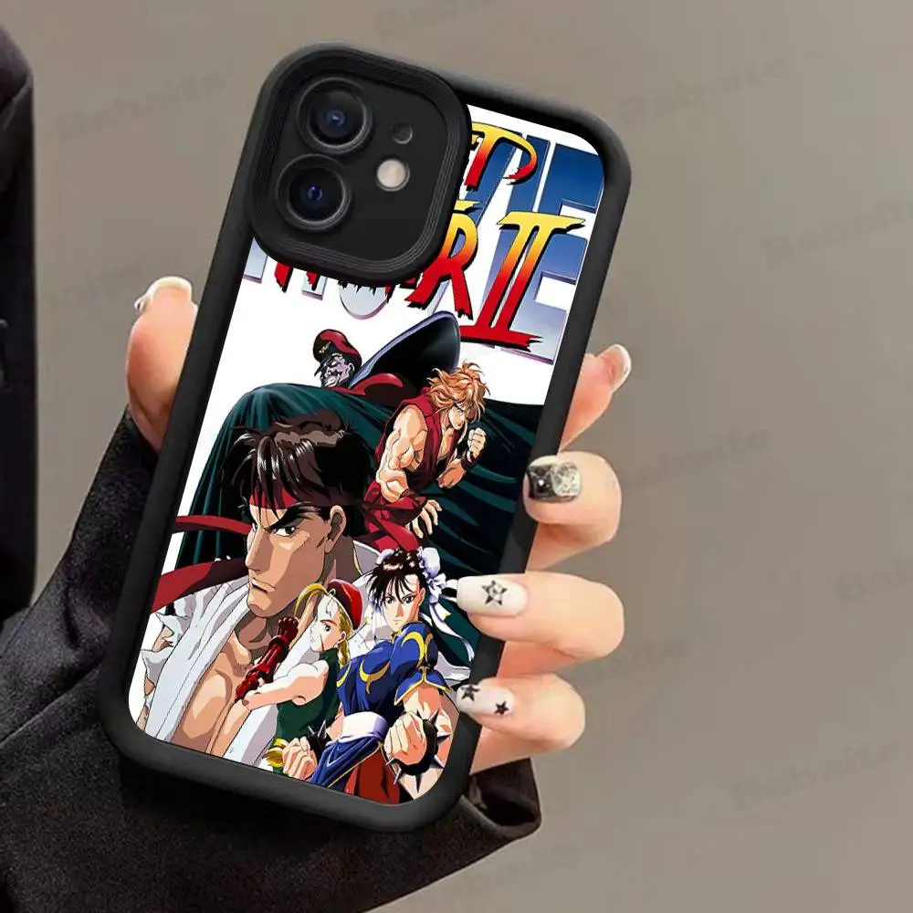 Фото Чехол для телефона Fighting Game S-Street F-Fighter для iPhone 17 16 15 14 13 12 11 Air Plus Pro Max, мягкая задняя крышка №3