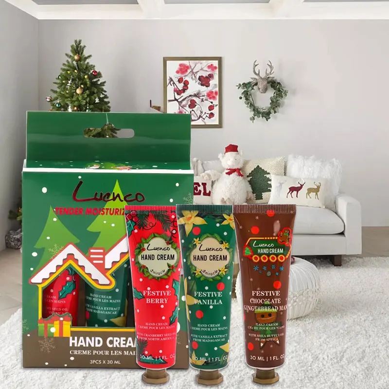 

3pcs/box Hand Cream Moisturizing Hydrating Anti-drying Anti-wrinkle Anti Repairing Hand Care Beauty Skin Care Products Xmas Gift