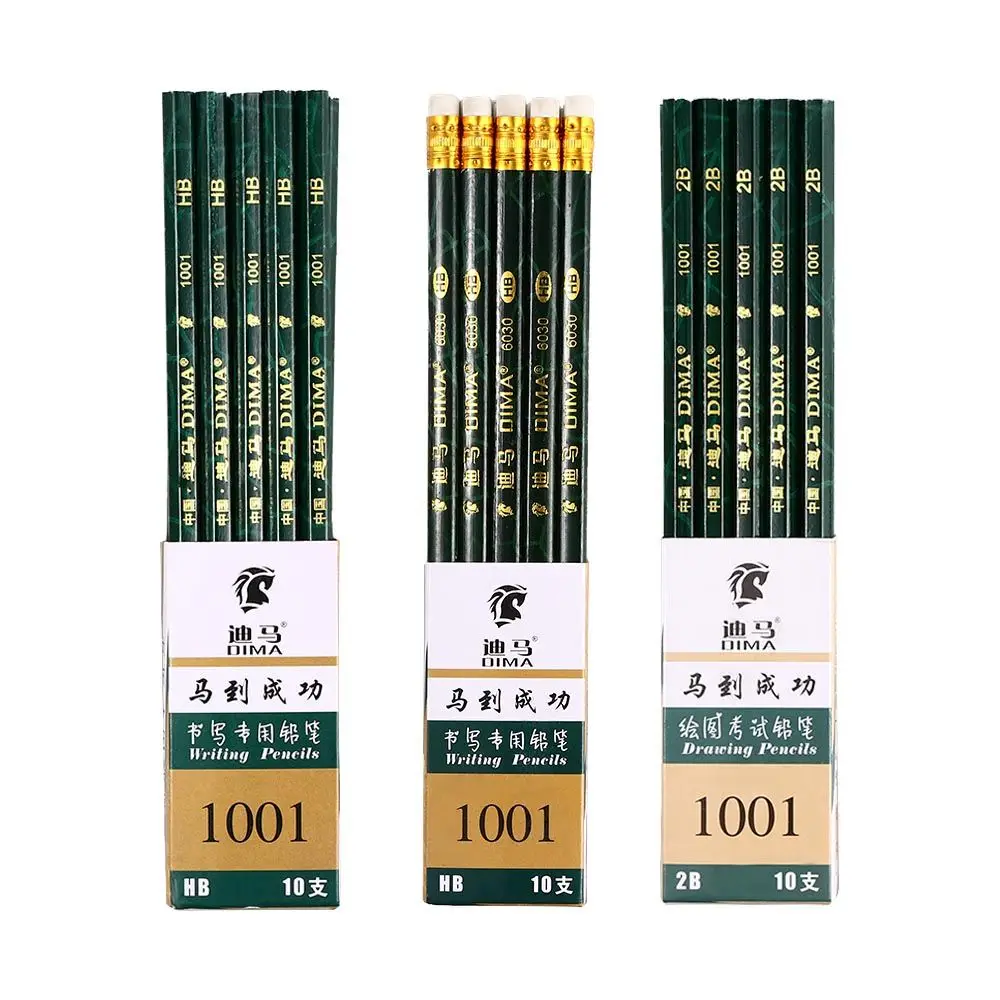 

2B Drawing Pencil HB Learning Writing Pencil School Supplies Drawing with The Pen Set Wood Cn(Origin) Hexagon 177mm HB/2B