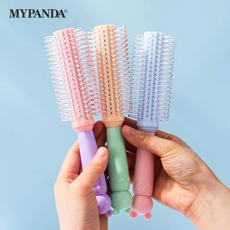 

Cartoon Scalp Massage Spiral Comb Professional Round Hair Brush Curly Hair Comb Dressing Salon Barber Hairbrush Styling Comb