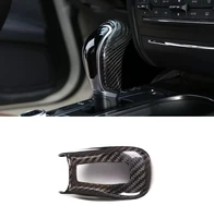 car accessories real dry carbon fiber car interior gear shift head cover fit for maserati levante ghibli quattroporte2013 2018