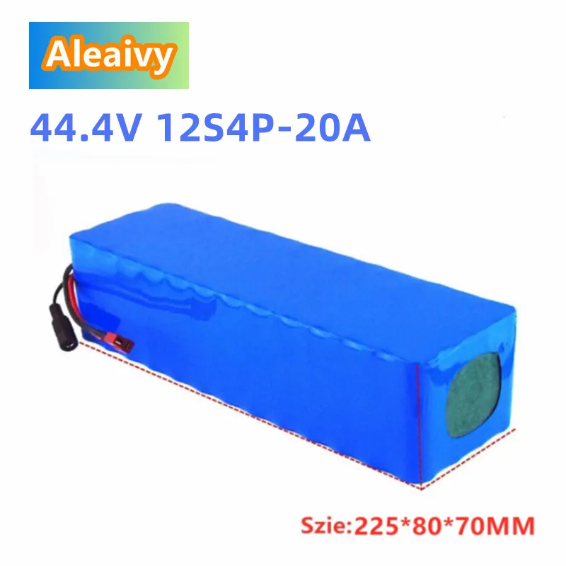 

Комплект литиевых батарей Aleaivy 44,4 в 12S4P 20 Ач 50,4 в 18650 для электровелосипеда, электрического автомобиля, велосипеда, скутера, тачки с балансом ...