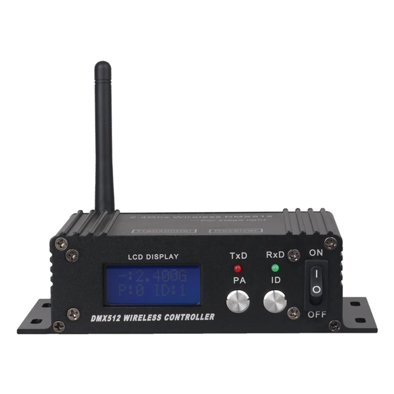 

Беспроводной контроллер DMX 512, приемник, передатчик с ЖК-дисплеем, регулируемая мощность для дискотеки, DJ вечерние освесветильник для сцены