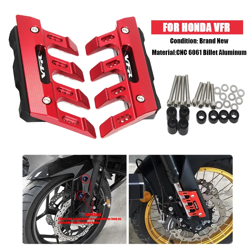 

For HONDA VFR1200 VFR1200F Motorcycle Mudguard Front Fork Protector Guard Block Front Fender Anti-fall Slider Accessories