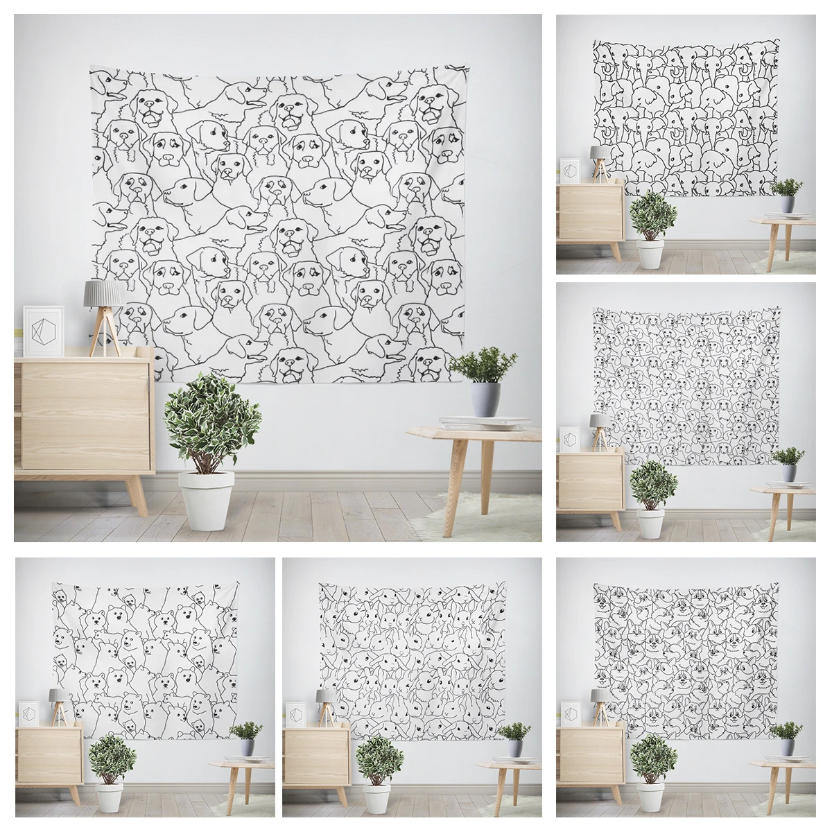 Домашний декор настенный гобелен эстетическая стена для спальни искусство на